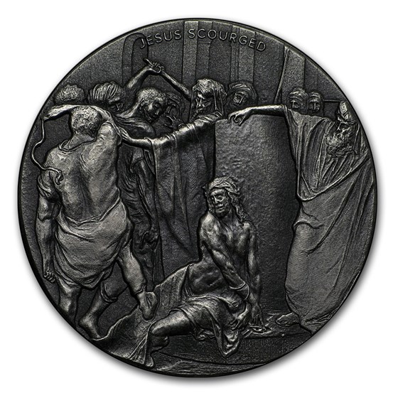 2018 2 oz Silver Coin - Biblical Series (Jesus Scourged) 2018 2 oz Silver Coin - Biblical Series (Jesus Scourged)
